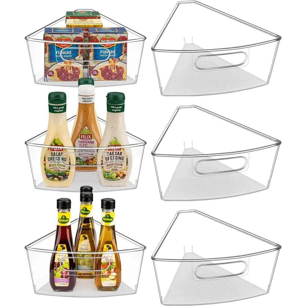 

Пластиковый органайзер для шкафа с противоскользящими накладками, клиновидный, толщиной 1/8 дюйма, без BPA, диаметр 26 или 28, 6 штук в упаковке