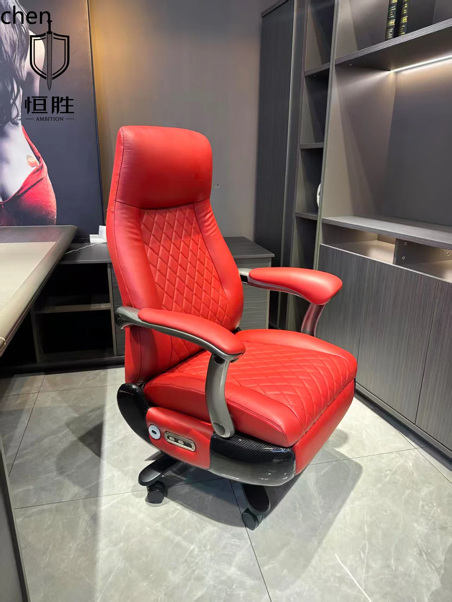 Massage Ventilation Leather Reclining Nap Office Chair Comfortable Long Sitting Computer Chair