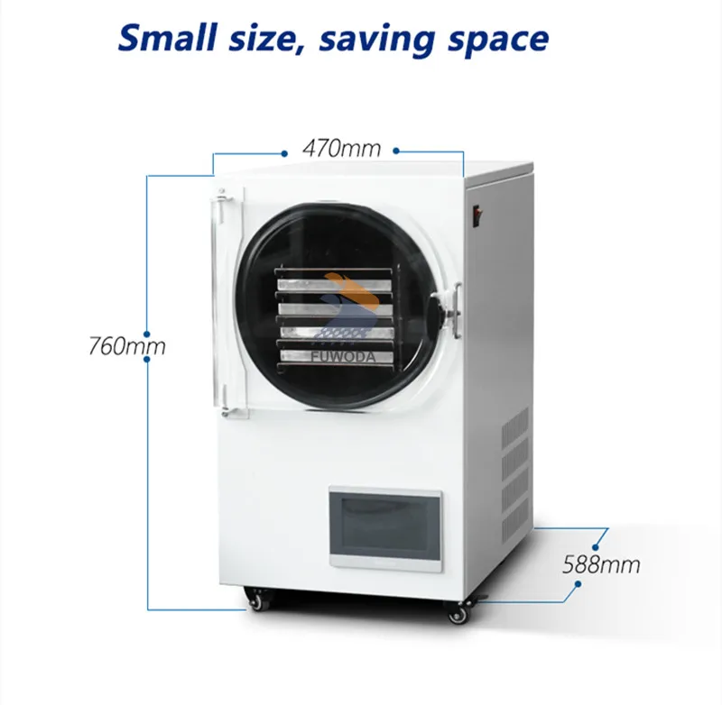 110/220V Vegetable Fruit Food Liofilizador Mini Vacuum Dried Home Use Freeze Dryer Lyophilizer With Free Vacuum Pump Machine