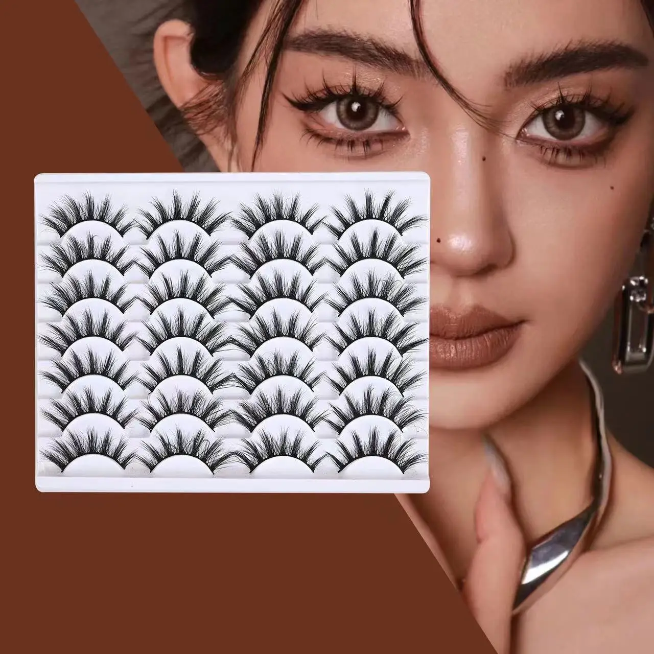 Pestañas postizas para pretender a ser un gran demonio, cosplay, cómics europeos y americanos, gruesas y duras, segmadas naturalmente