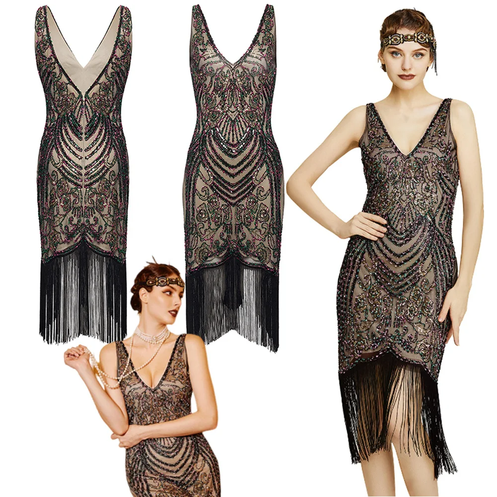 

Halloween Cosplay Gatsby Dresses Clothing Female Adult Party Roleplay Women Carnival Costume Suits Outfits Party Roleplay Suits