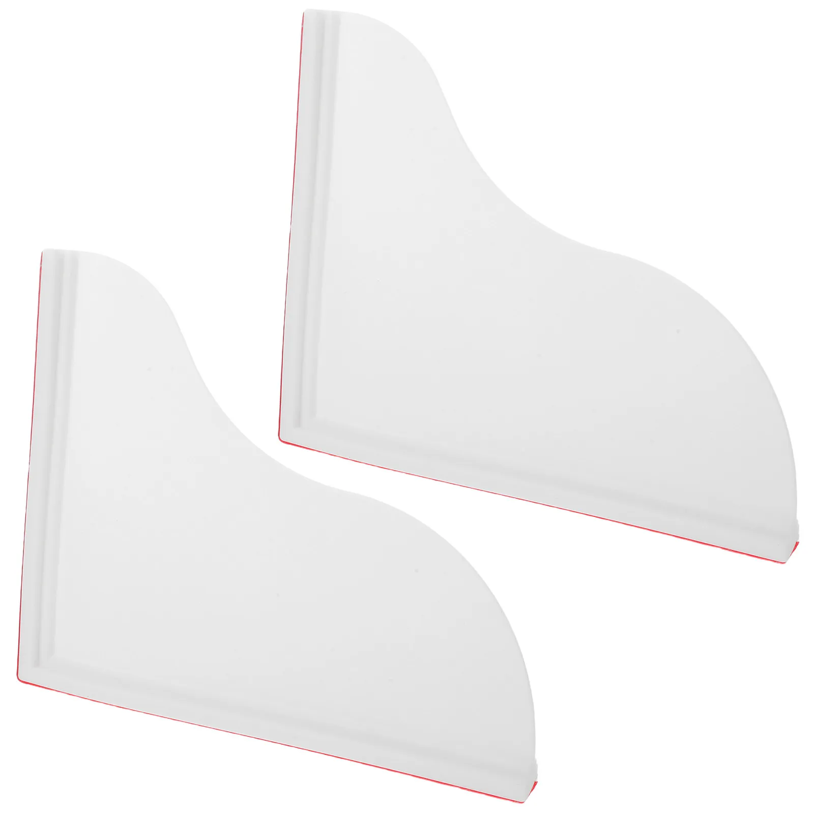 

2Pcs Silicone Bathtub Splash Guard Waterproof Self-Adhesive Corner Protector Large Flexible Shower Water Barrier Prevent Water