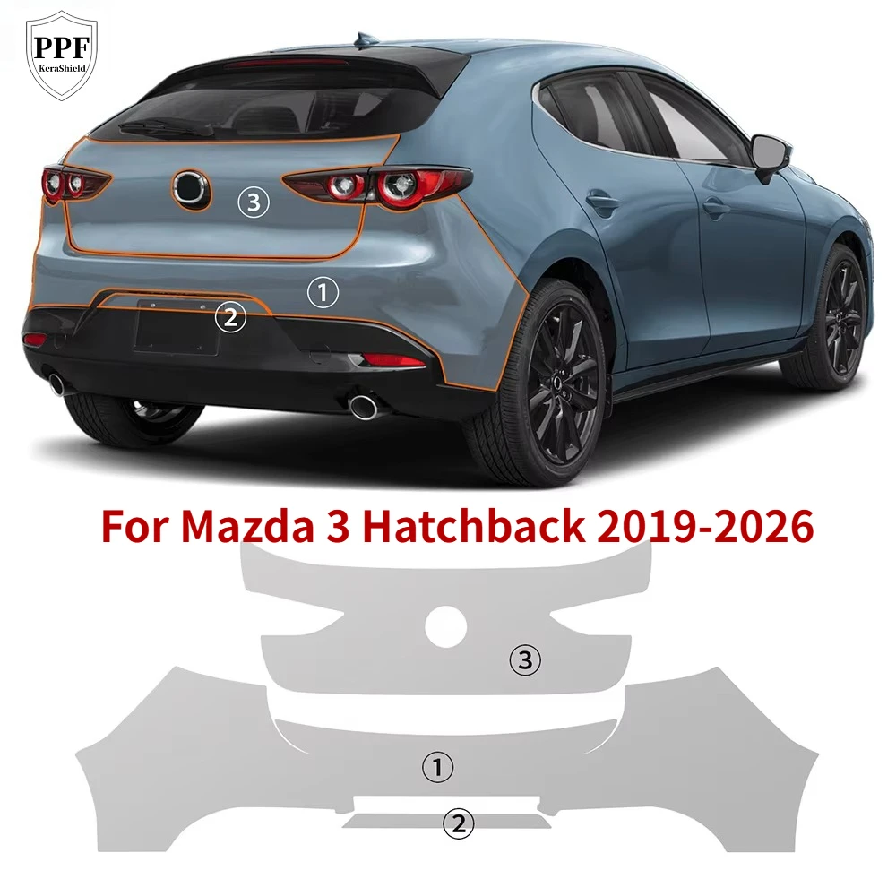 

Anti-Scratch Pre-cut Matte Clear PPF For Mazda 3 Hatchback 2019-2026 TPU Paint Protection Film Resistant Cover Car Accessories