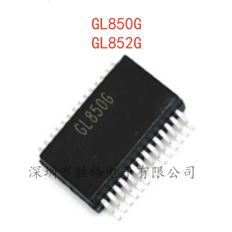 (10PCS)  NEW  GL850G 850G  /  GL852G 852G  USB   2.0 Central Controller Chip   SSOP-28   Integrated Circuit