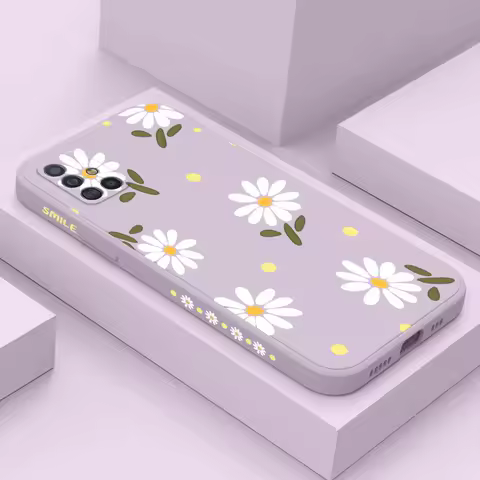 Chrysanthemum Case For Samsung Galaxy A16 A06 A54 A34 A24 A14 A04 A73 A53 A33 A23 A12 A13 A72 A52 A32 A22 A15 A25 A35 A55 4G 5G
