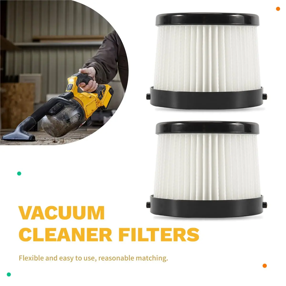 Precision Made -6Pcs HEPA Filters for DCV501LN/DCV501HB Vacuum Cleaner Replacement Parts Washable Filter Household Cleaning