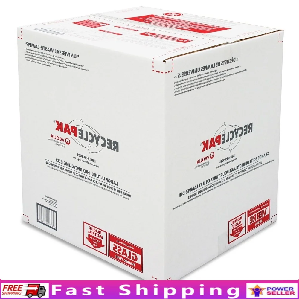

HID Lamp Recycling Kit Large Utube Eco-Friendly Waste Disposal Solution SUPPLY-191 Recycle Program Sustainable Removal System