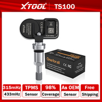 XTOOL TS100 Sensor Tools Work with TP150 Tire Pressure Monitor Programming Sensor 433 & 315MHZ TPMS Sensor Tire Repair Scanner