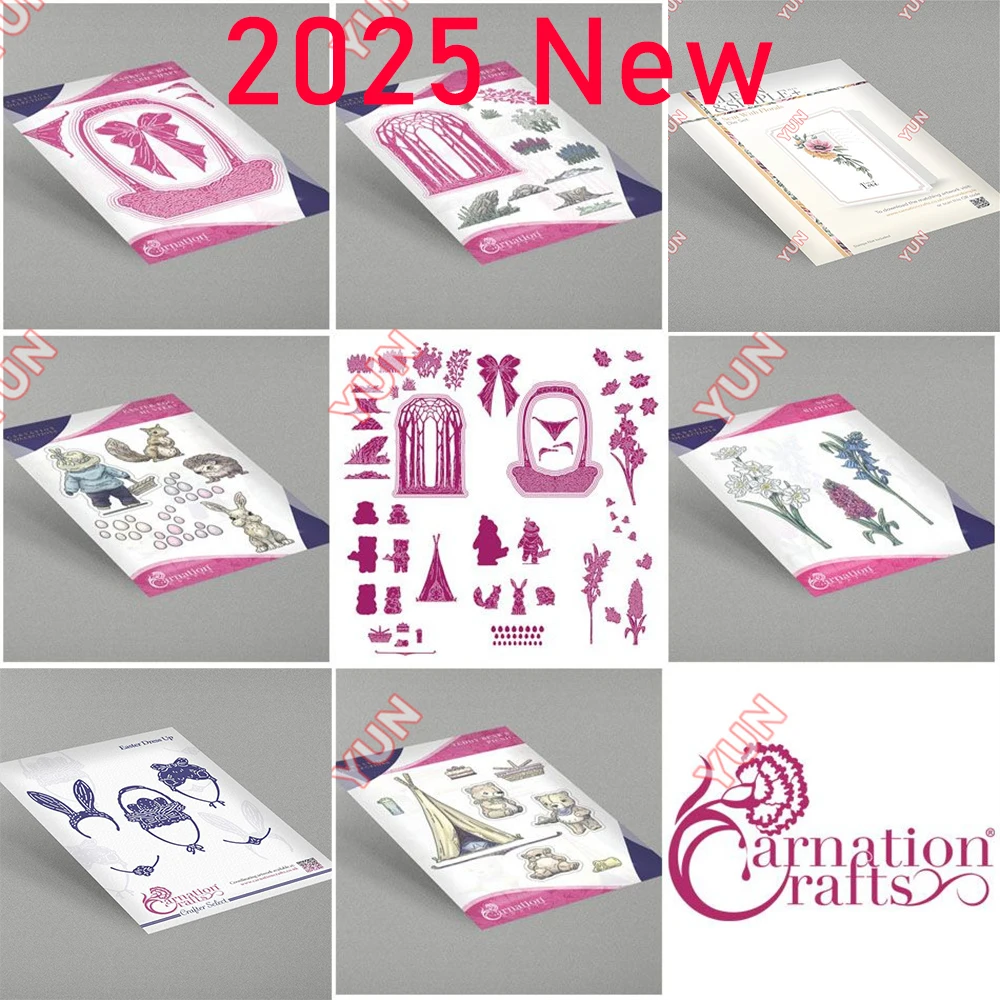 

Easter Dress up Die Set Florals March 2025 New Metal Craft Cutting Die DIY Scrapbooking Paper Craft Embossing Greeting Card Gift