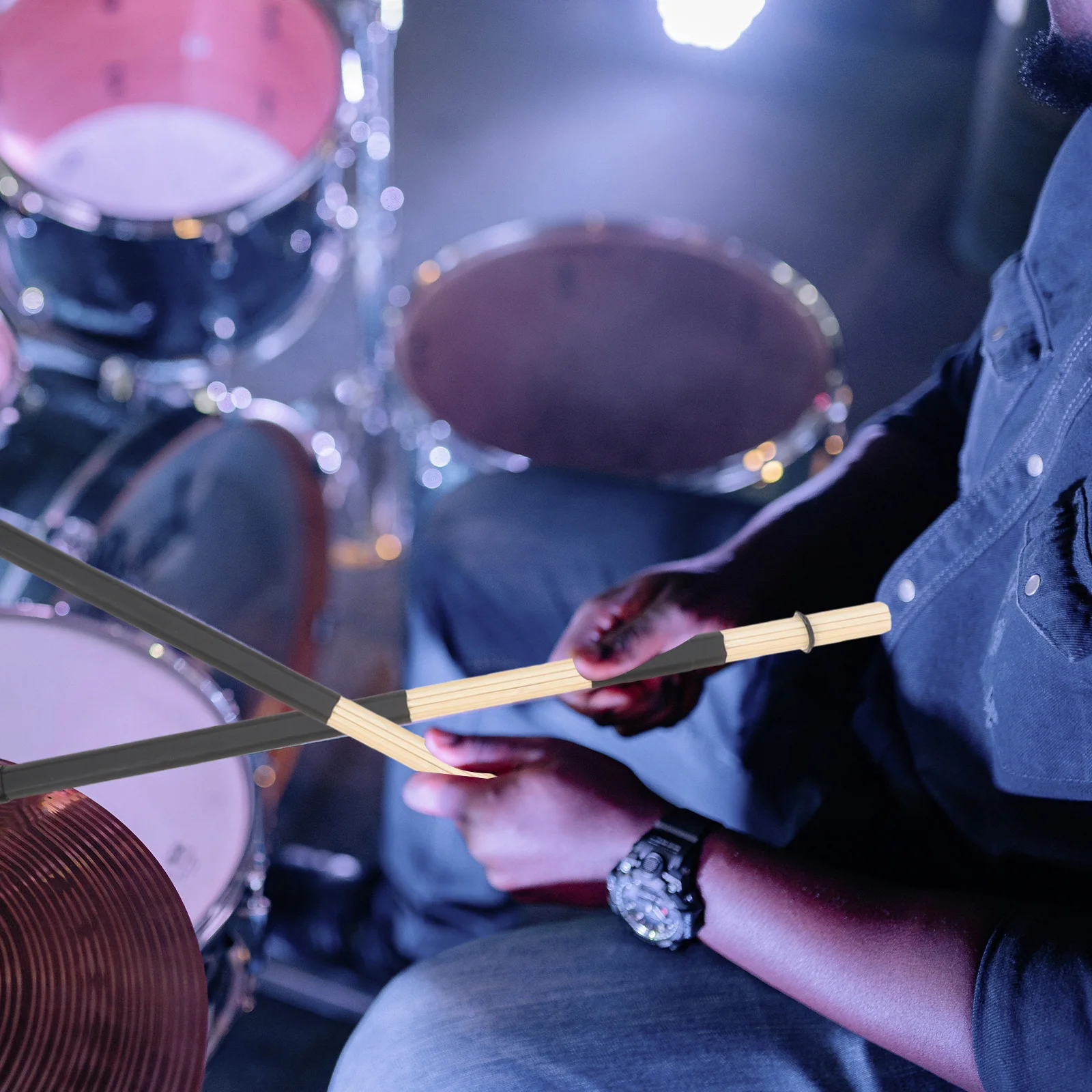 

Drum Sticks Percussion Instrument Wood Music Tool Jazz Accessories Stage Drumstick Practical Durability Smooth Surface Excellent