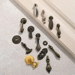 European Pastoral Single Hole Bronze Cabinet Door Wardrobe Antique Handle Zinc Alloy European Style Handle Door Handle