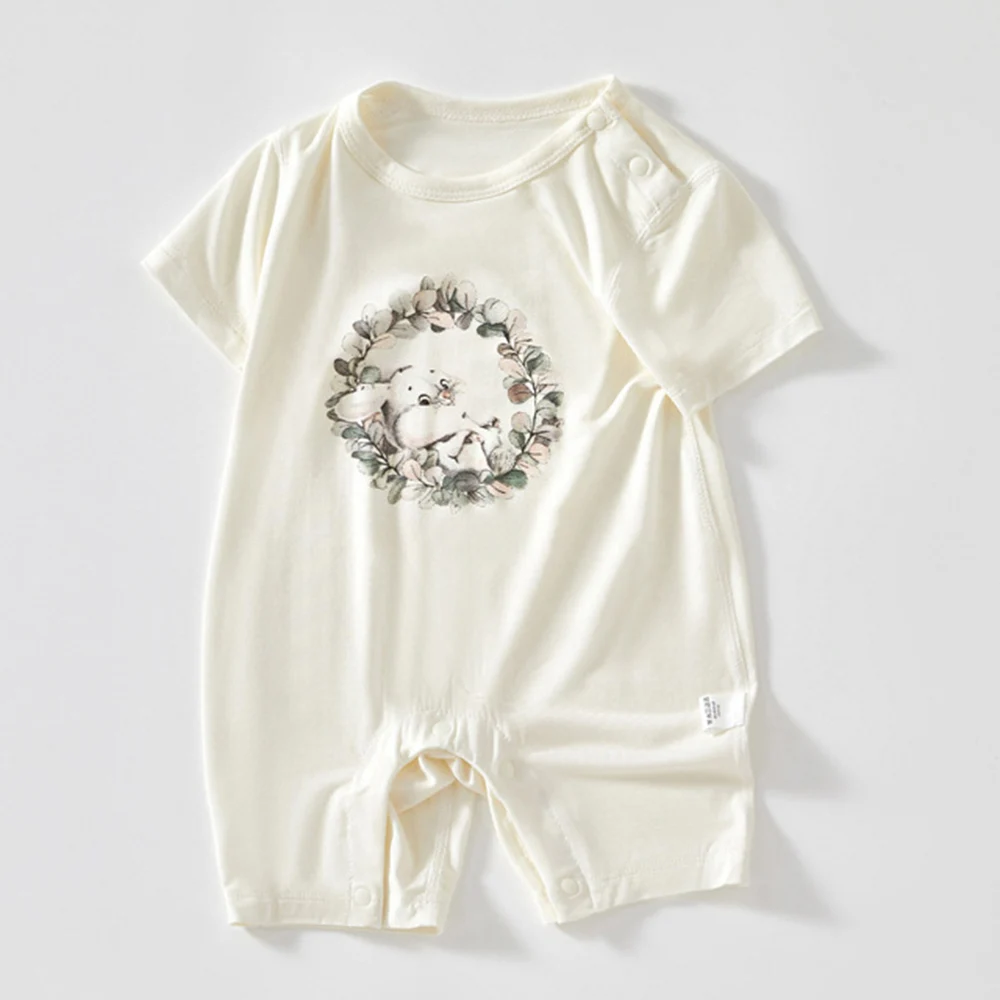 Baby Girl Rompers Summer Thin Type Unisex Infant Boutique Clothing Short Sleeve Baby Jumpsuit For Boys