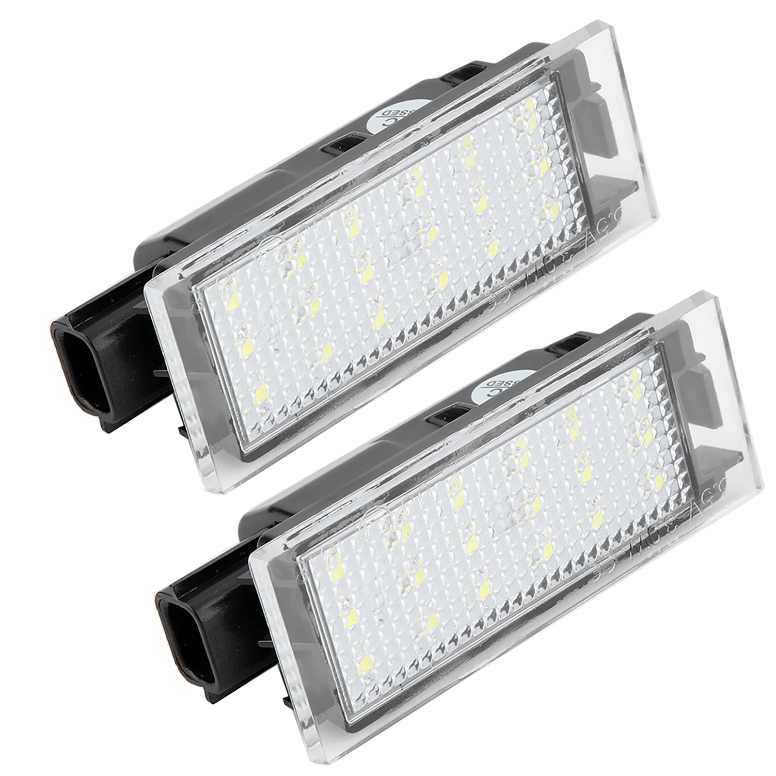 2Pcs Car LED License Plate Light Lamp for Twingo/Clio/Megane/Lagane