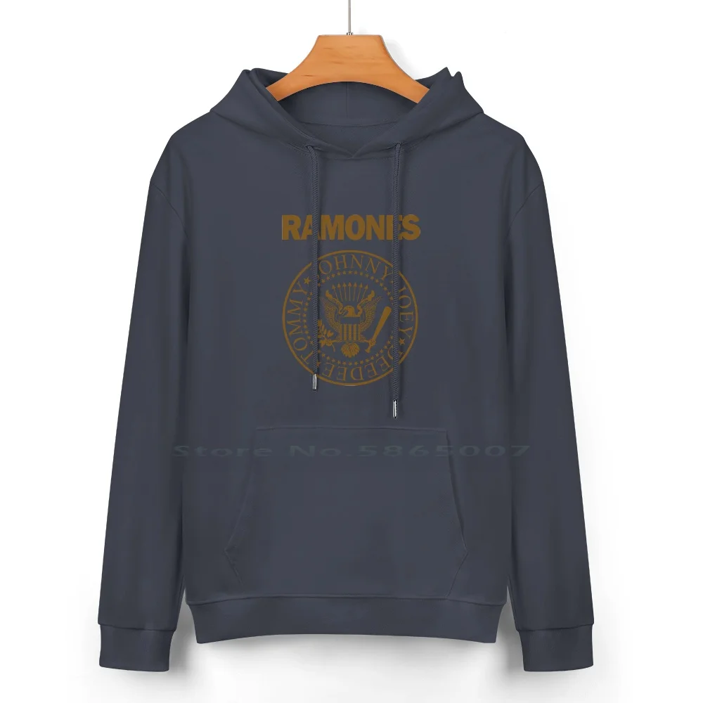 Gold Ramone Pure Cotton Hoodie Sweater 24 Colors Best Selling Punk The 80 S Music Trends Hardcore Retro Skull Horror Metalcore