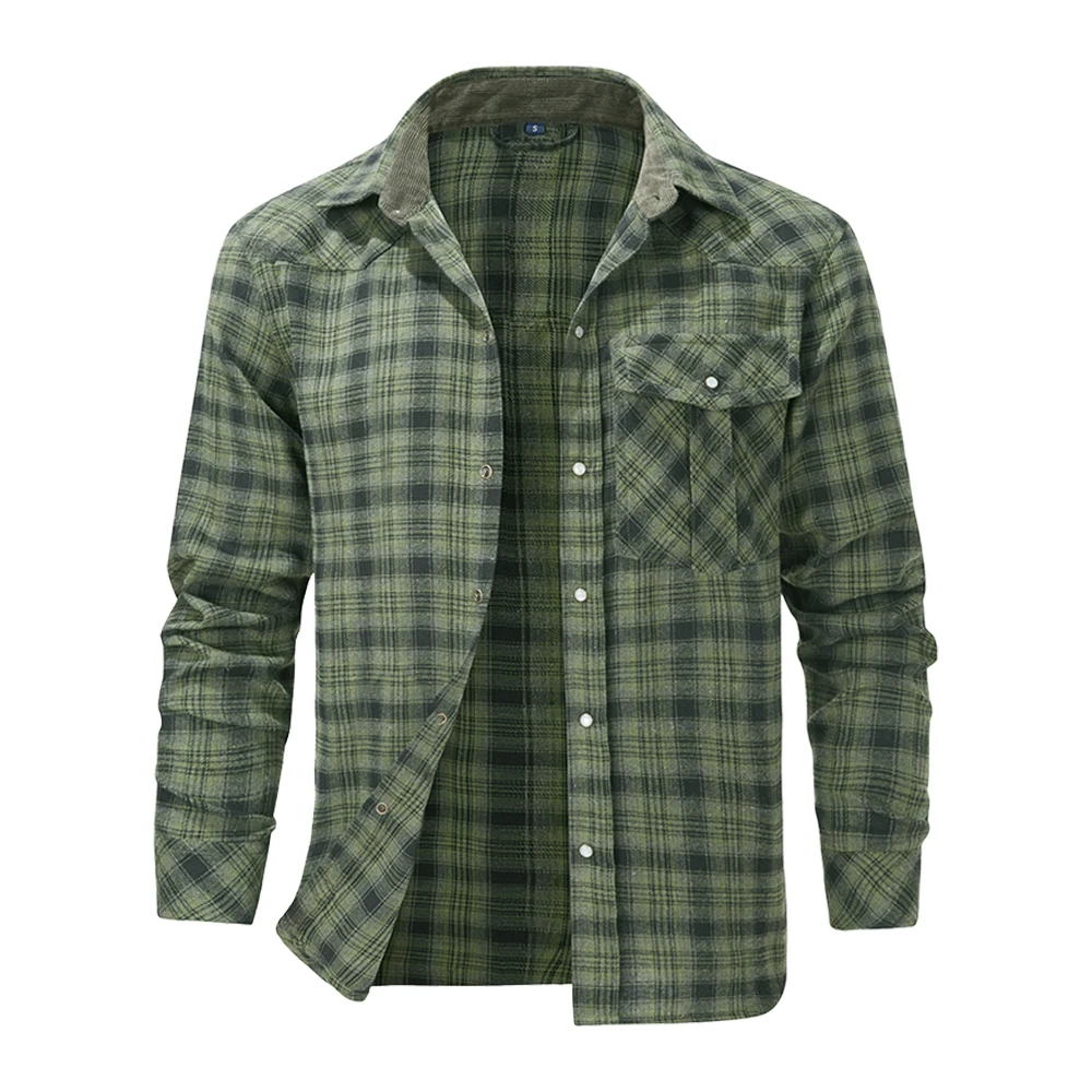 NONE Long Sleeve Flannel Shirt Checked 5