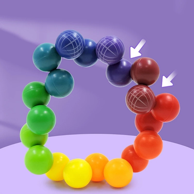 Boule perles en plastique Durable, jouet Puzzle à presser, pour soulager le Stress, l'anxiété, bureau, jeu sensoriel