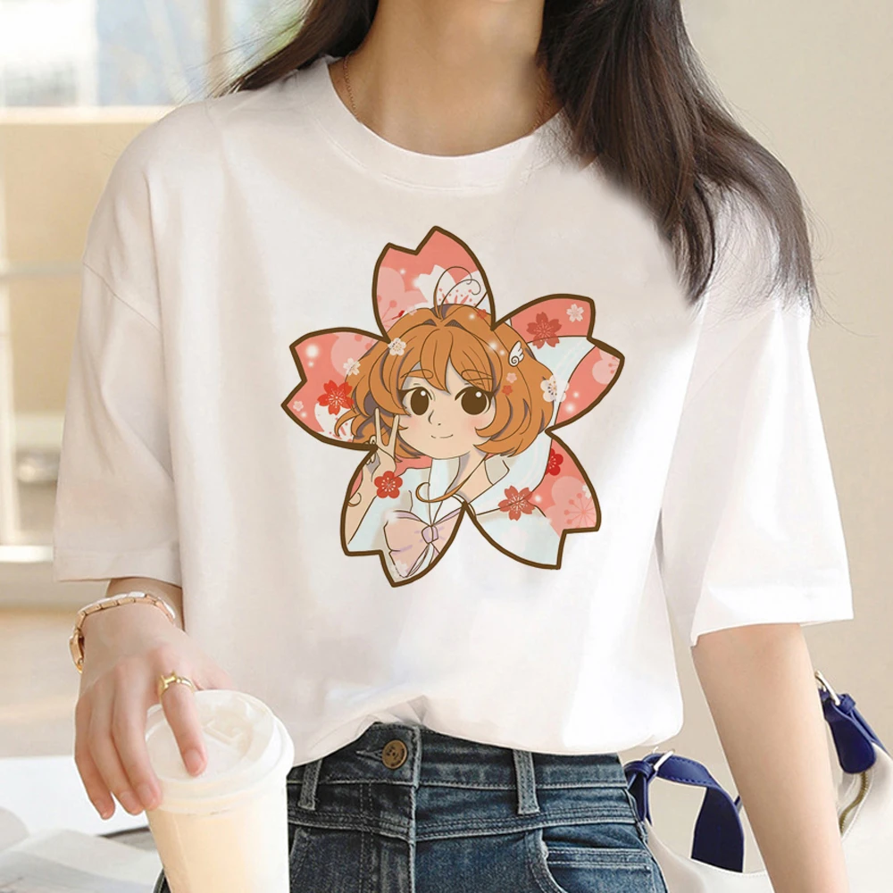 Cardcaptor Sakura tshirt women anime graphic designer Tee female anime clothing