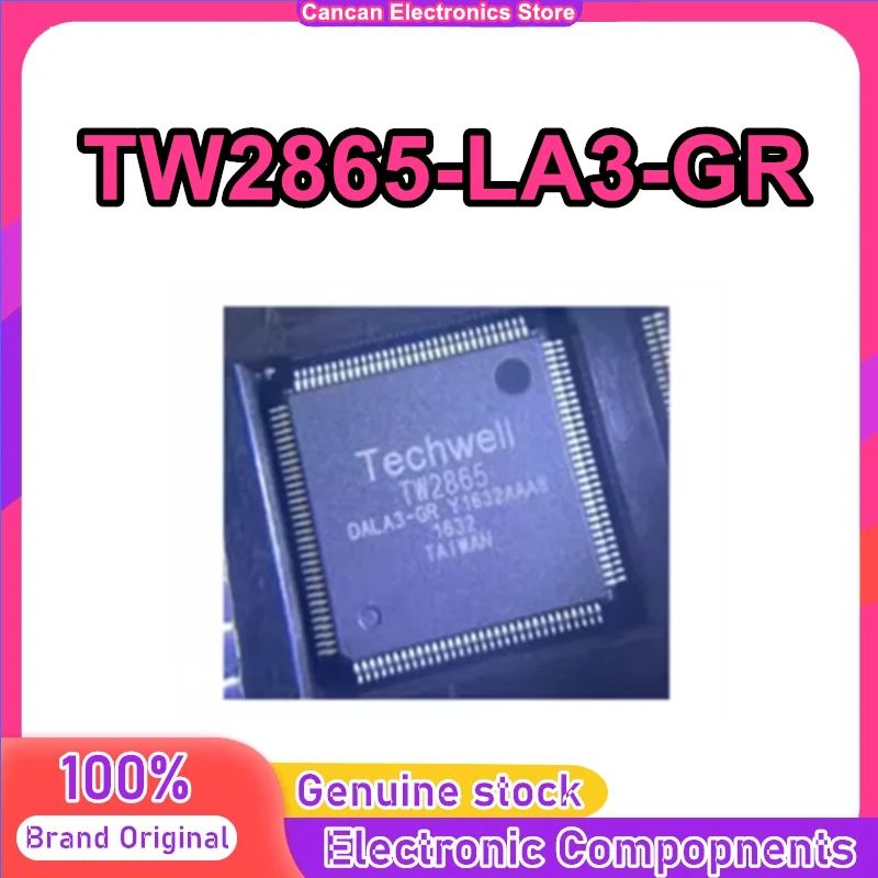 TW2865 TW2865-LA3-GR TW2865-DALA3-G video processing chip TECHWELLR video decoding audio codec IC in stock