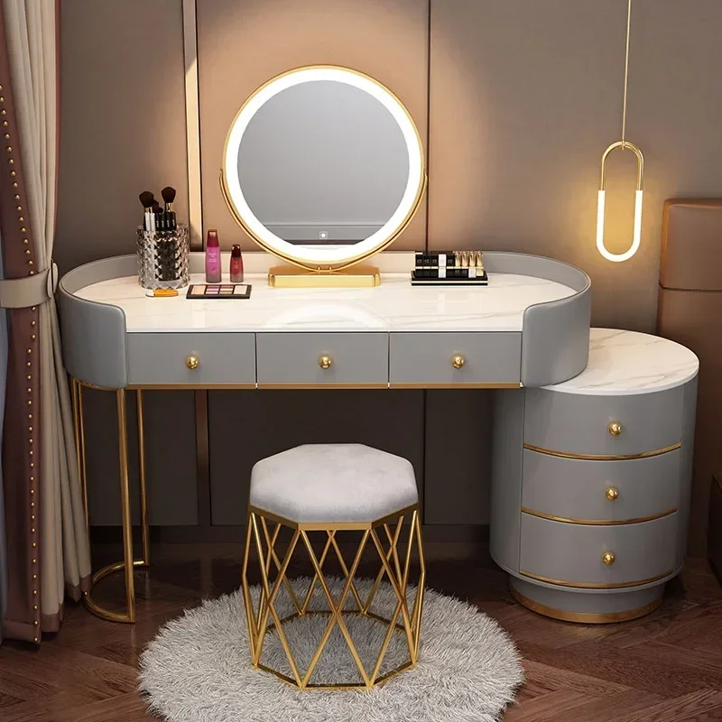 Table de maquillage blanche pour filles, bureau de chambre à coucher, meubles de maison