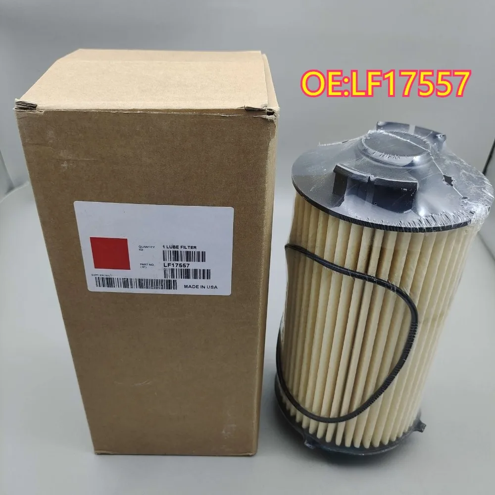 

High quality New For LF17557 Oil Filter Element Metal-free Replaces Lube Filter