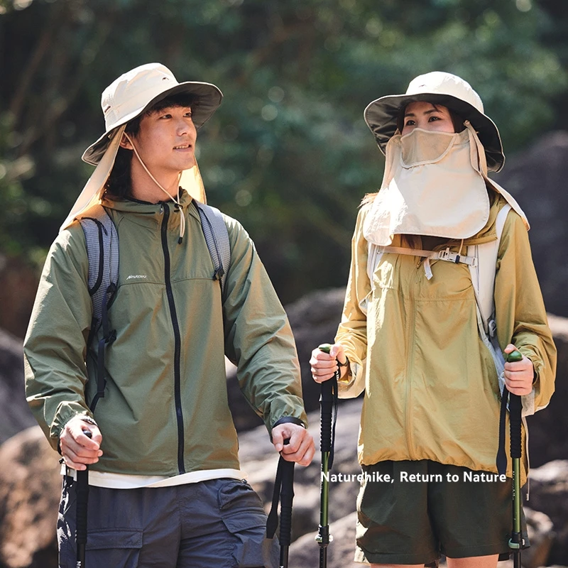 Naturehike الصيف قبعات للحماية من الشمس UPF2000 + حماية من الأشعة فوق البنفسجية الأسود المغلفة واقية من الشمس خفيفة التخييم في الهواء الطلق فيشمان واسعة حافة غطاء دلو