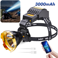 LED Headlamp Super Bright Headlight Spotlight Rechargeable Outdoor Hunting Light Flashlight Portable Head lamp for Fishing Camp