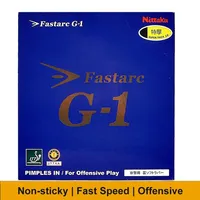 Nittaku-Fastarc Table Tennis Rubber, Non-Sticky Ping Pong Coating, Original, G1, C1, P1, S1, Selection of Ito Mima