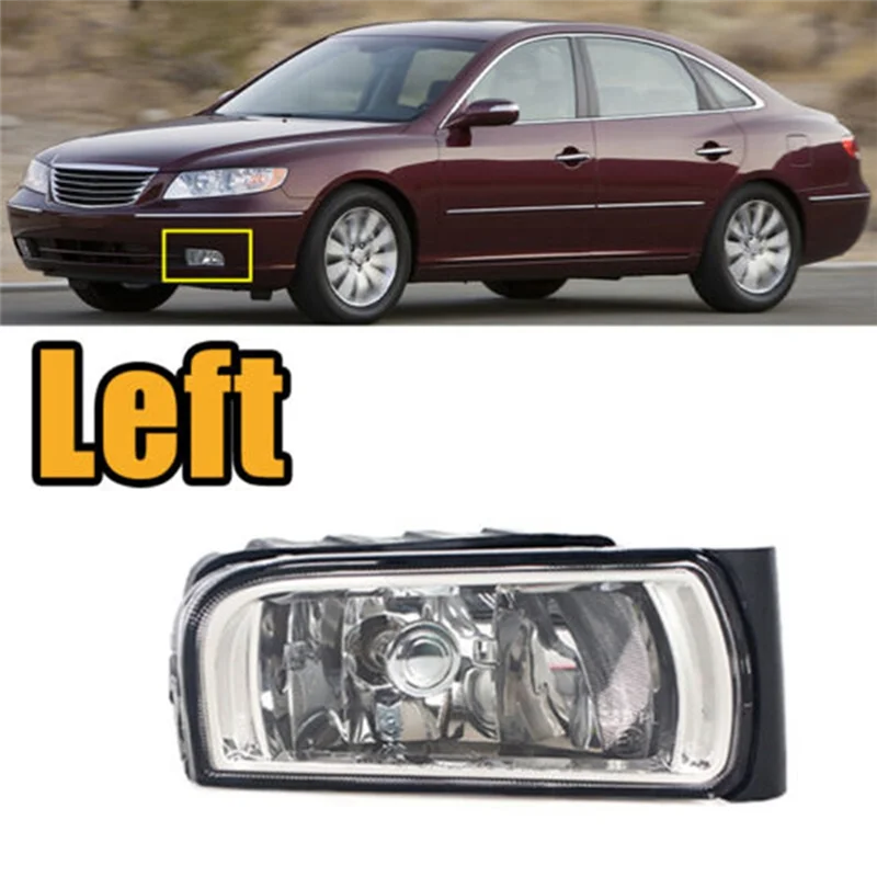 Car Left Front Bumper Fog Lights Fog Lamp Assembly for Azera 2006-2011 92201-3L100