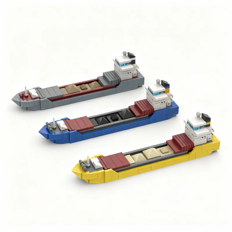 1029 pièces MOC Bateau, Modèle de quais de ville modulaire miniature, Blocs de construction d'architecture, Cadeaux de Noël, Jouets créatifs, Idée éducative