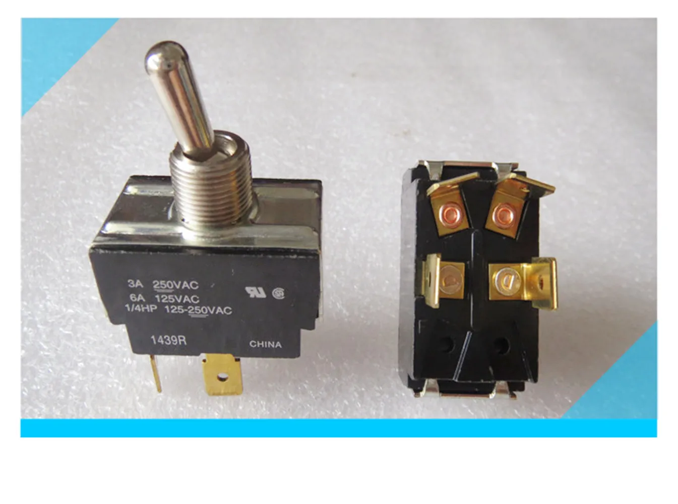 

Оригинальный новый 100% тумблер 1439R, 4-контактный, 2-ступенчатый, выключатель питания с качающейся головкой 3A250V