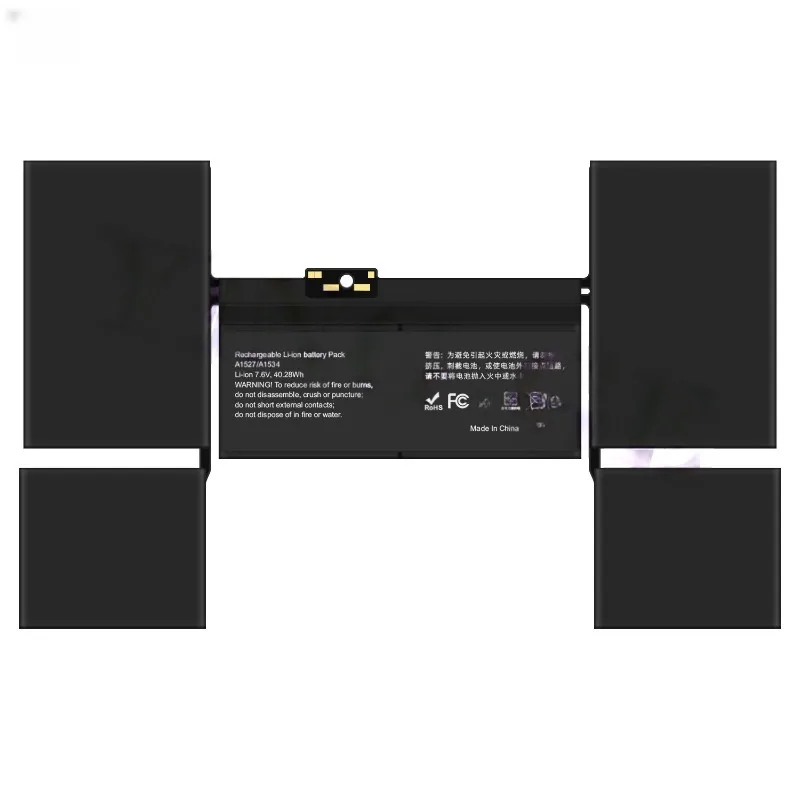 A1527 4400mAh Laptop Battery for Apple MacBook 12'' 2015/A1534 Lithium Rechargeable Battery