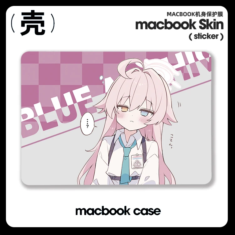 

Takanashi Hoshino Anime Blue Archive For Apple Macbook Air M2 M1 For Pro 13 14 16 Mac Hard Shell Retina A2681 A2337 A2338 Laptop