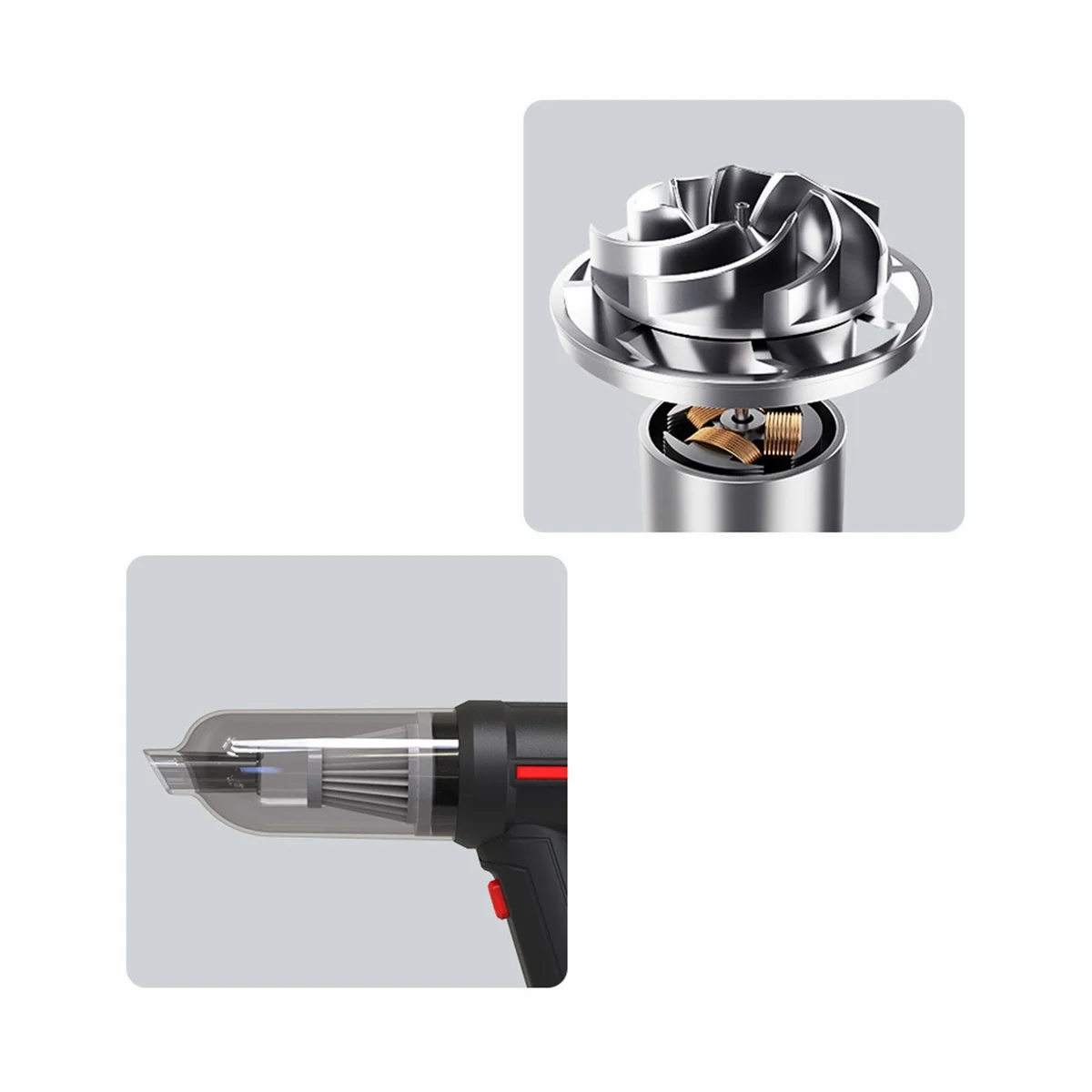 Mini aspirateur de voiture sans fil, aspirateur automatique, noir, utilisation domestique et automobile, 9000Pa