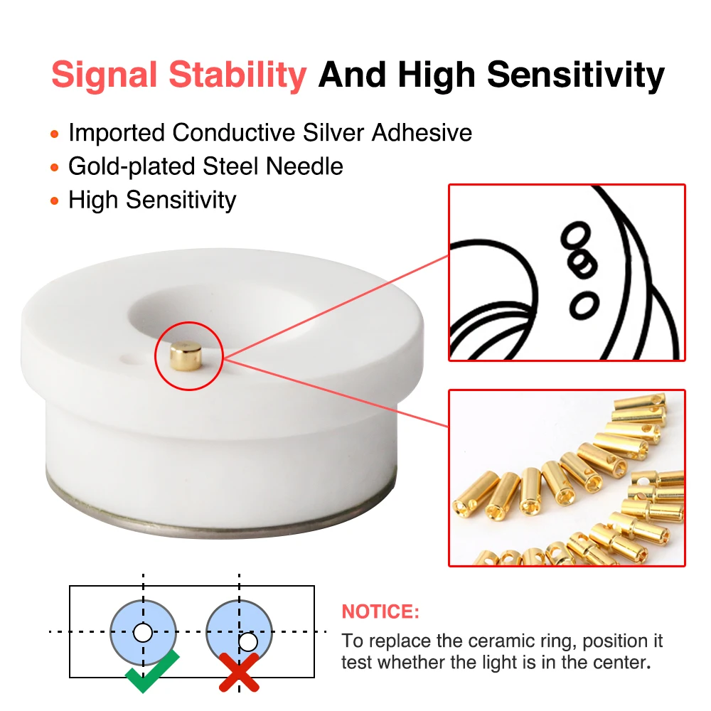 Laser XUNJIE ceramiczny 28mm M11 KT B2 CON dla Precitec Raytools WSX głowica do cięcia laserowego części uchwyt dyszy