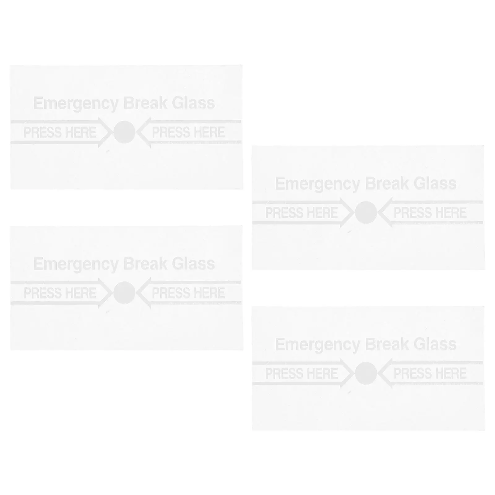 

4Pcs Manual Call Point Glass Replacement Fire Alarm Break Glass Cover Clear Frangible Panel for Office School Factory Building
