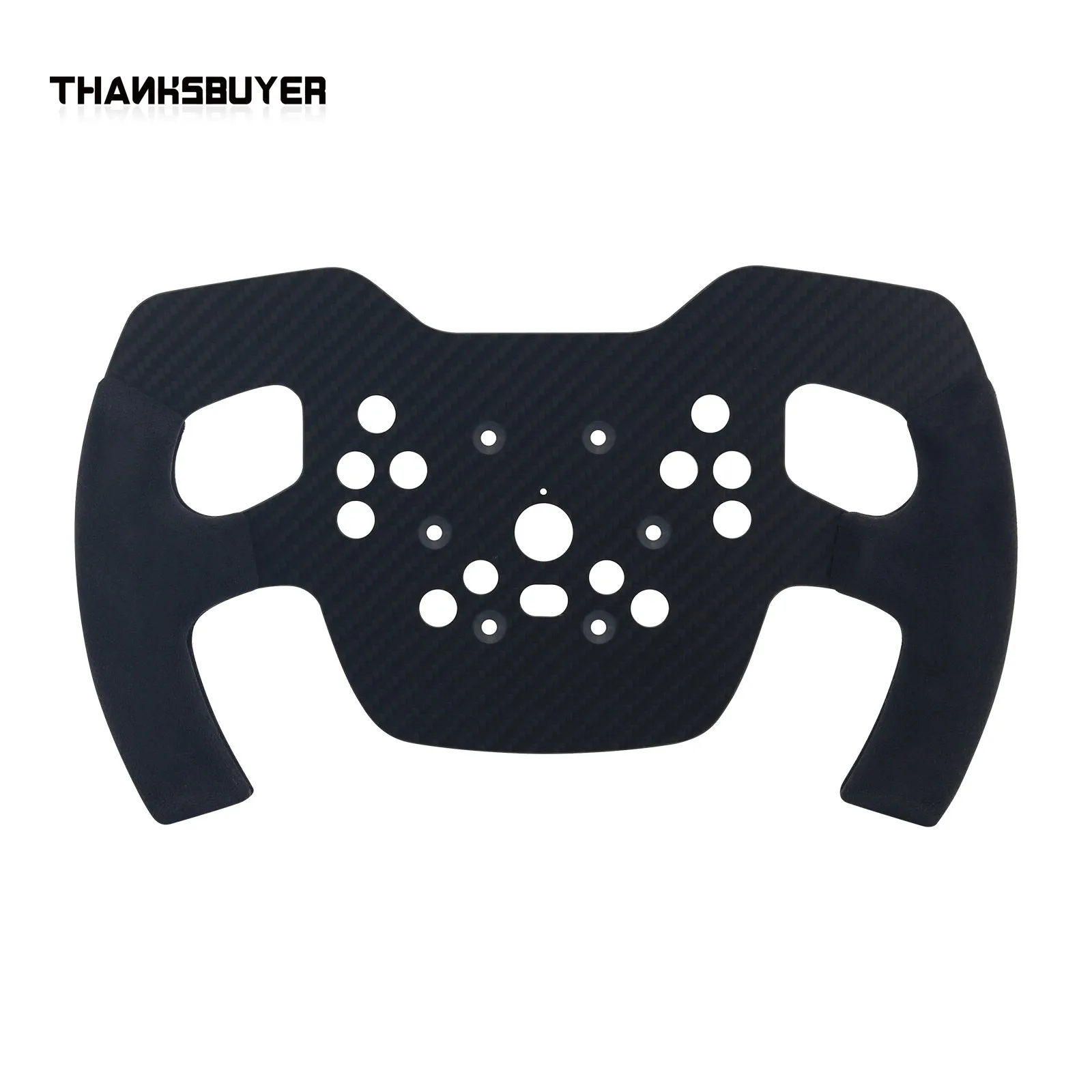 SIMPUSH 28cm 11 inch Carbon Fiber Formula Steering Wheel Mod, Sim Racing Rim Compatible with PXN V10 Racing Wheel Base