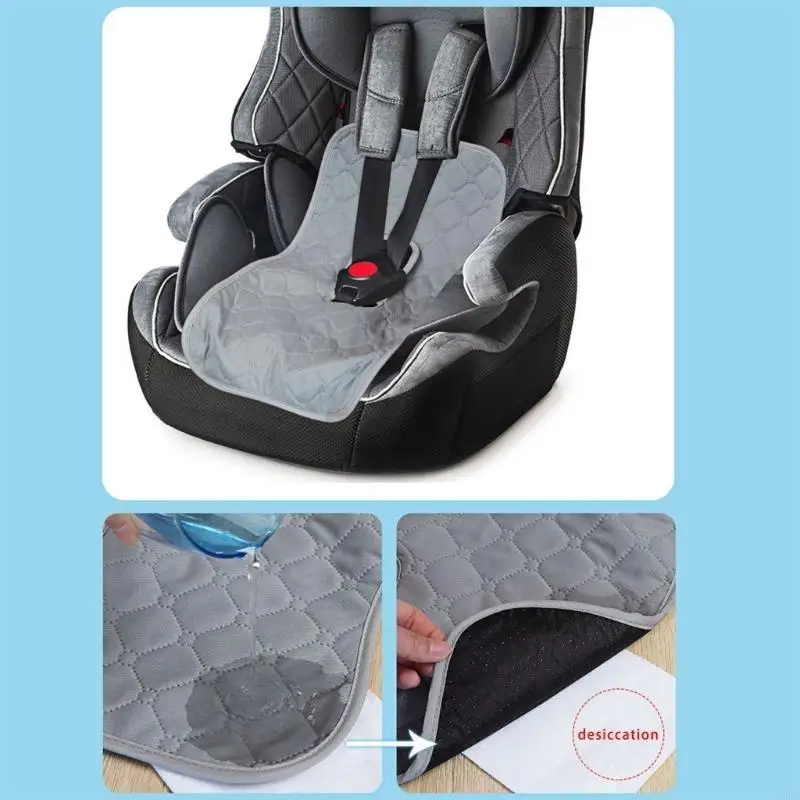 

Toddler Car Seats Protector Pad Watertight Designs Infant Car Seats Liners Polyester for Potty Training & Easy Cleaning
