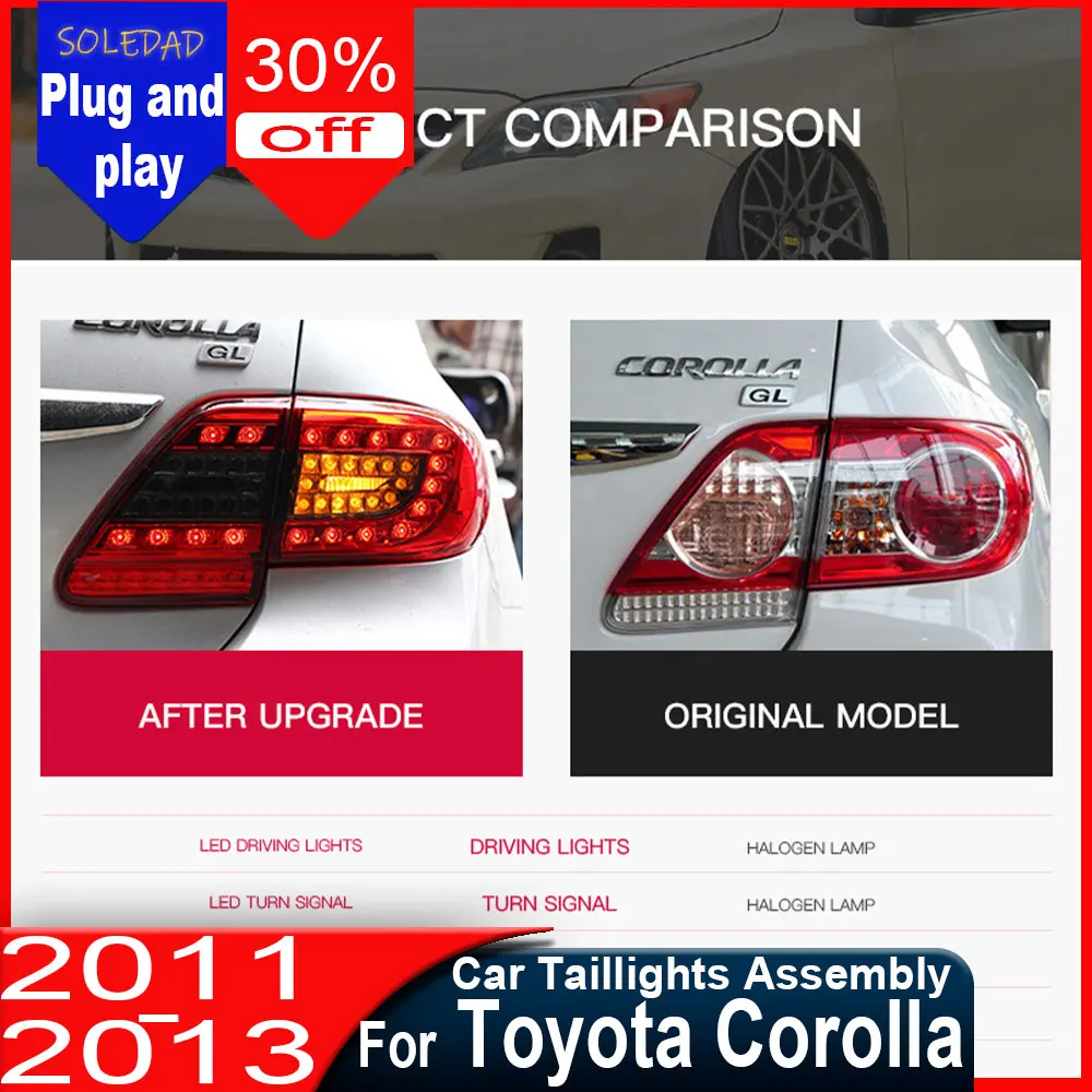 

Car Tail Lamp for Toyota Corolla LED Tail Light 2011 2012 2013 Corolla Altis Rear Fog Brake Turn Signal Car Accessories