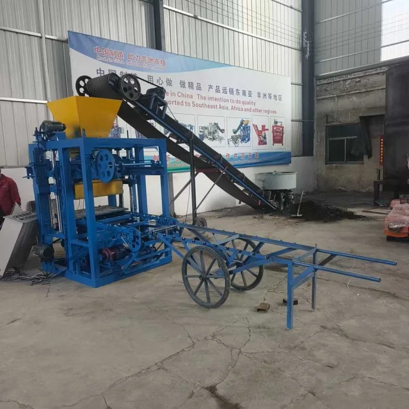 

(Customized for sea shipping) Diesel-powered solid brick molding machine, concrete block brick press, road paving cement brick m
