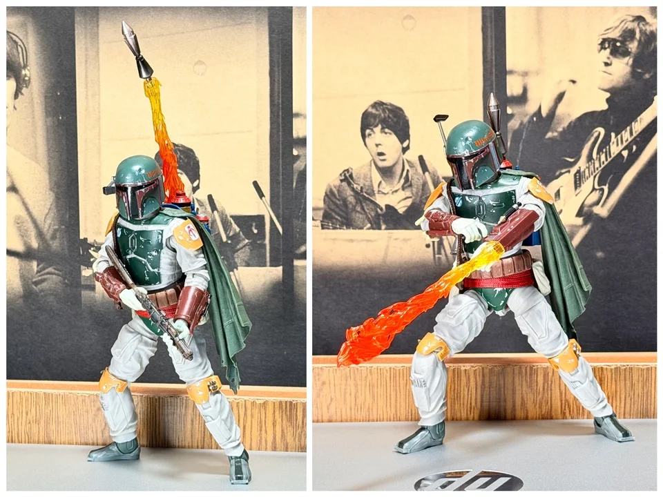 Genuine Articulated Anime Figure, Star Wars Black Series Boba Fett Bounty Hunter 6-inch Action Figure Statue for Collection view 6