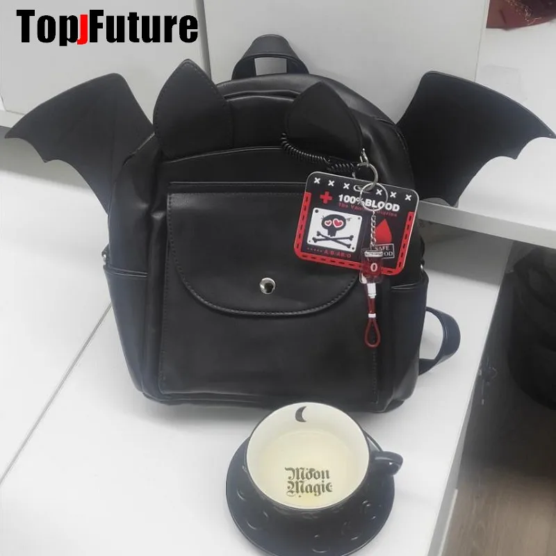 Harajuku Gothic Lolita Y2K Girl Women\'s Cosplay harajuku punk goth skeleton blood type card set student vampire diarles Necklace