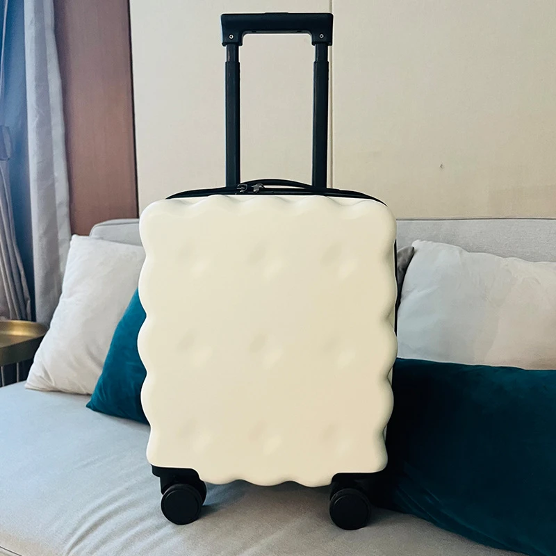 Cute Rolling bagaglio valigia da viaggio moda piccolo modello bagagliaio di imbarco valigie di grande capacità scatola delle ruote universale silenziosa