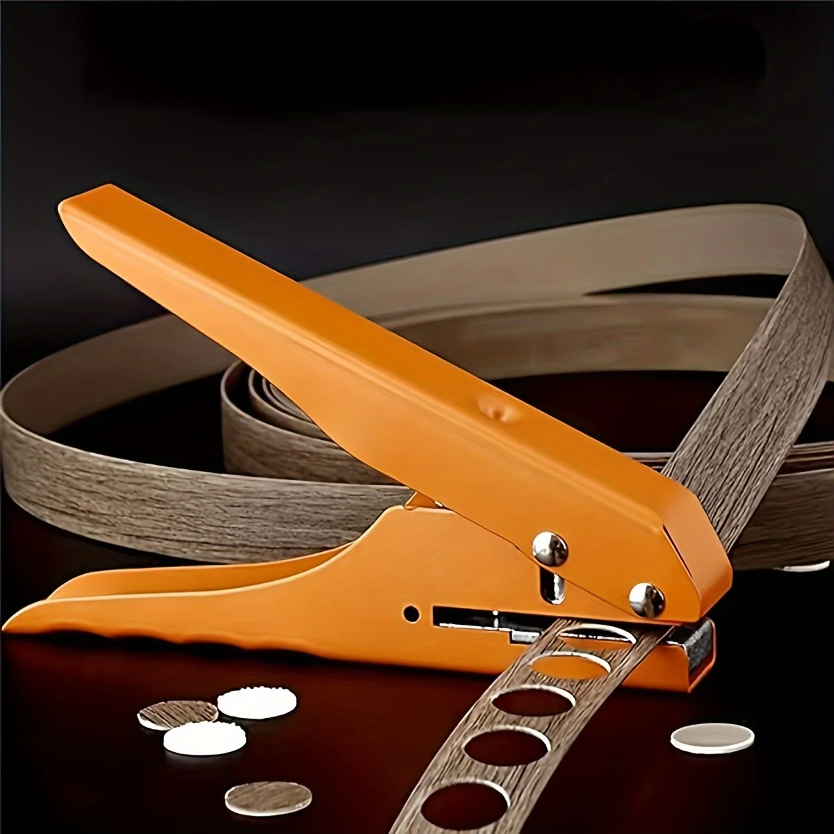 Hole Punch Plier 8mm Heavy Duty Hole Puncher Single,Paper Punch Portable Hand Held  Punch for Paper Cards Plastic Cardboard