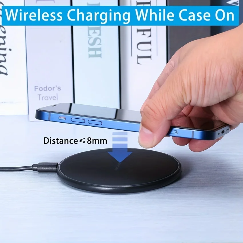 30W Wireless Charger For iPhone 15 14 13 12 11 XS Max Mini X XR Induction Fast Wireless Charging Pad For Samsung Xiaomi Huawei