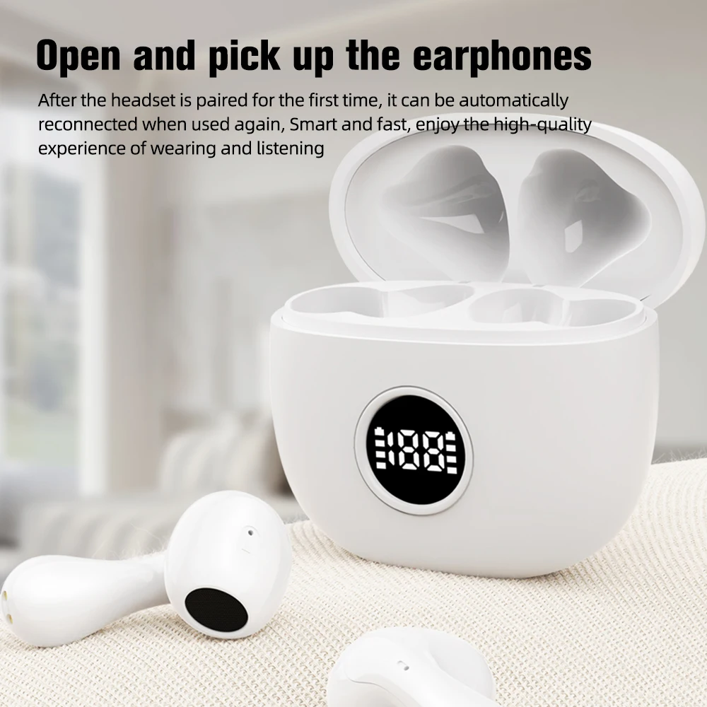 VTIN T88 Bluetooth V5.3 Sports True Wireless Earbuds Water Drop Shaped In-Ear Touch Control Earbuds with Super Long Standby Time