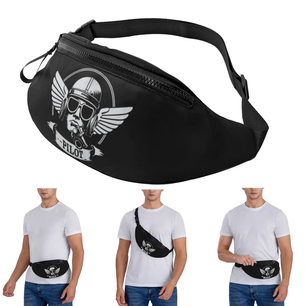 

Поясная сумка через плечо для пилота для мужчин и женщин, поясная сумка для путешествий, бега, денег, чехол для телефона
