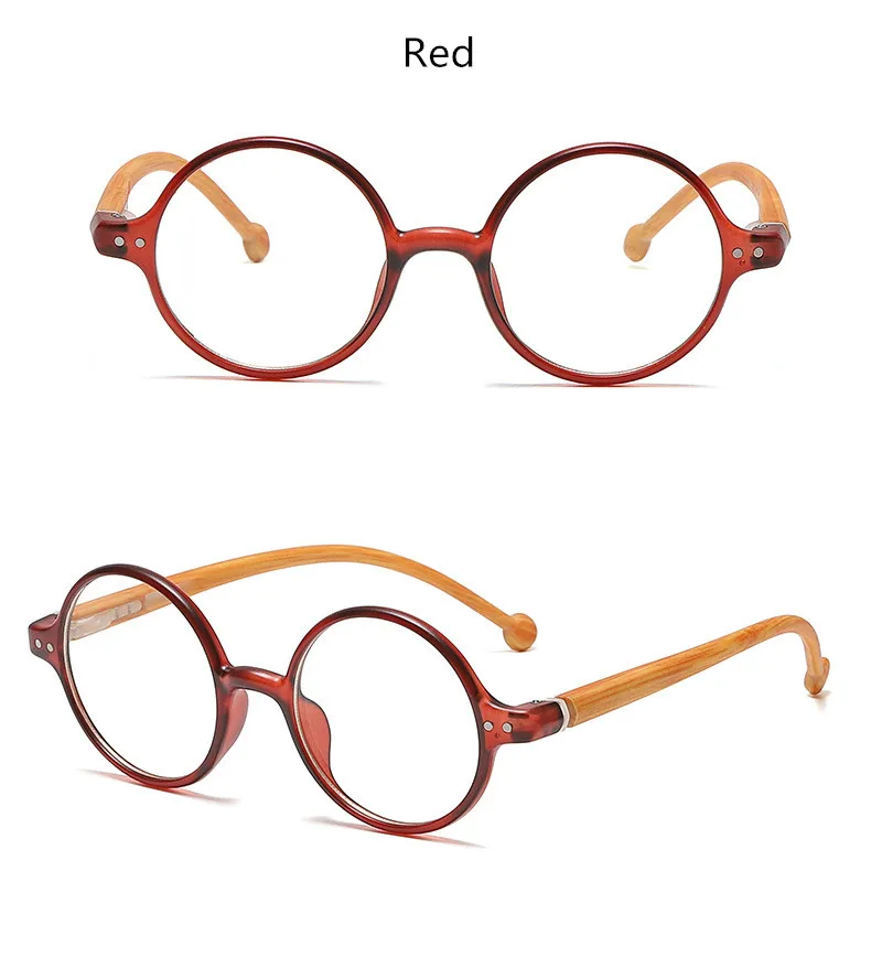 Runde Anti Blau Licht Lesebrille Frauen Männer Vintage Holzmaserung Hyperopie Presbyopie Brillen Dioptrien Brillen + 1,0 1,5 2,0 – Detail 7