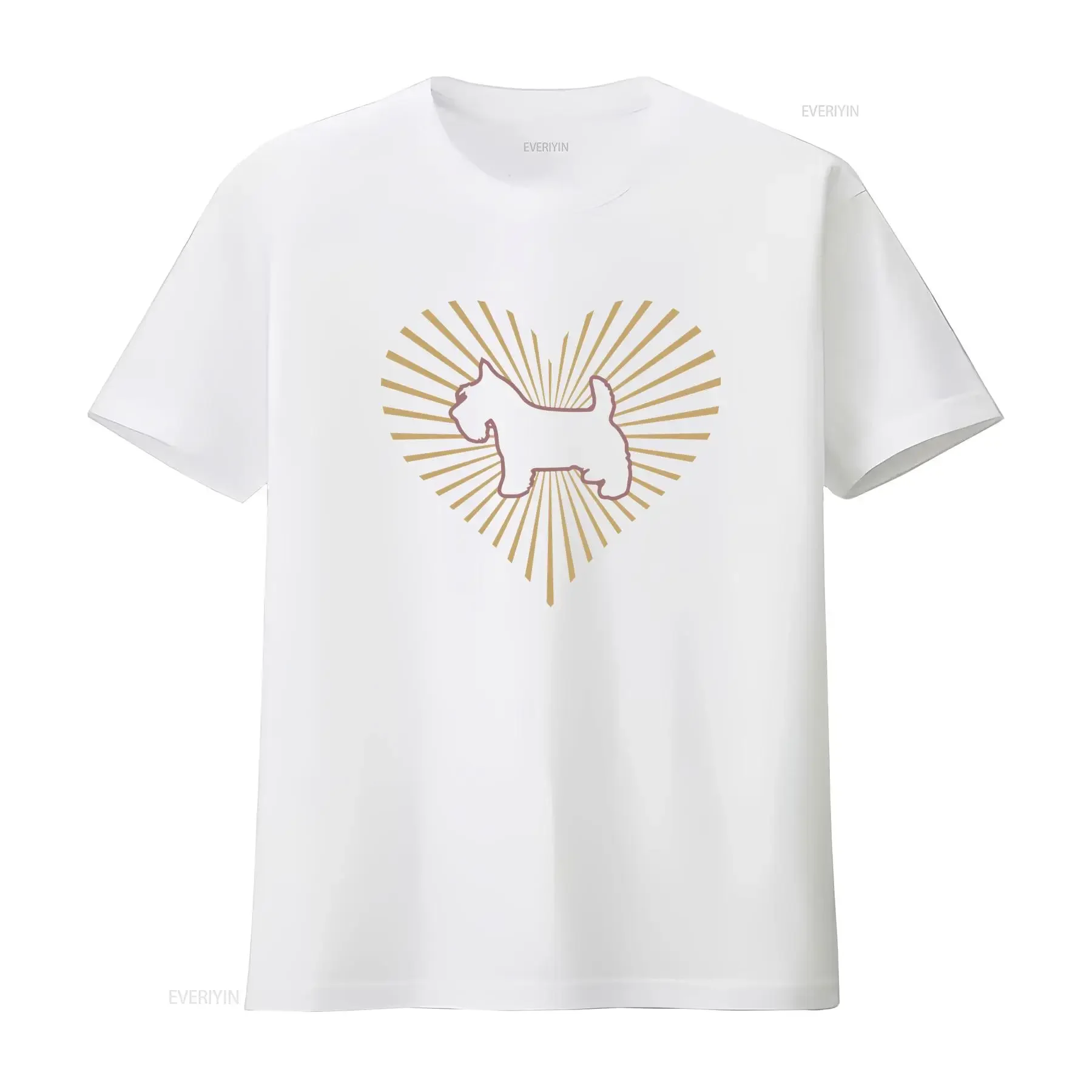 تي شيرت Scottish Terrier Mama Heart Youth عتيق مغسول برسومات الشارع متعددة الاستخدامات كاجوال ناعمة قابلة للتنفس قليلاً