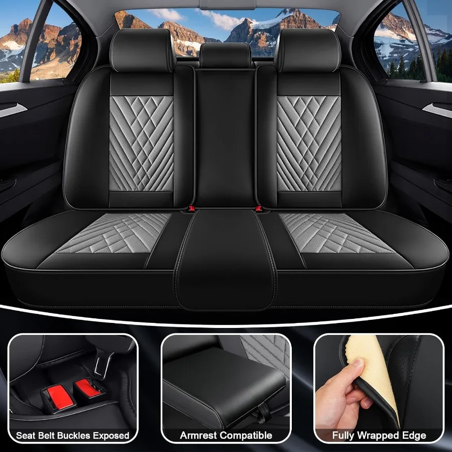 أغطية مقاعد السيارة لتويوتا 4 عداء 20002025 مقاوم للماء نابا الجلود مقعد السيارة حامي مريح ومضاد للانزلاق غطاء مقعد السيارة