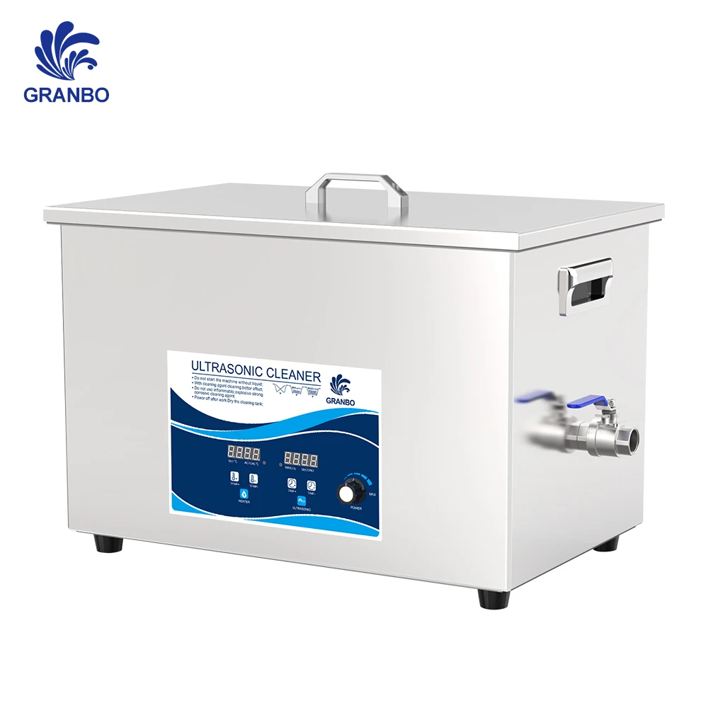 อุตสาหกรรม Ultrasonic CLEANER Granbo 20L 30L 38L 58L 78L 130L ที่มีประสิทธิภาพทําความสะอาดเครื่อง 28/40KHz Transducer Power ปรับ